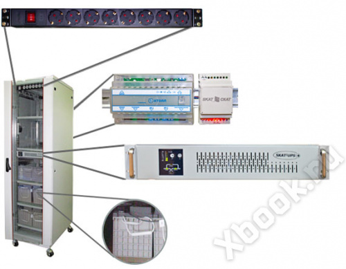 СКАТ SKAT UPS 3000 Комплекс бесперебойного питания вид спереди