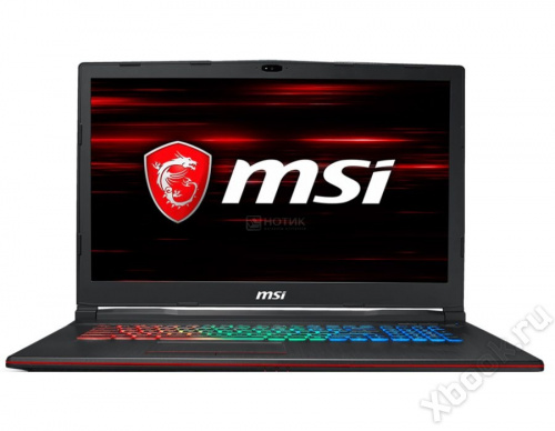 Игровой мощный ноутбук MSI GP73 8RE-470RU Leopard 9S7-17C522-470 вид спереди